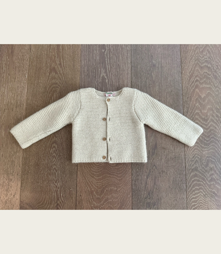 Bonpoint Alpaca Cream Cardigan (18 Months)