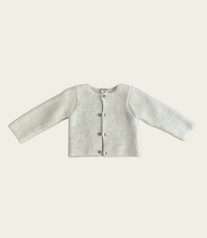 Bonpoint Alpaca Cream Cardigan (18 Months)