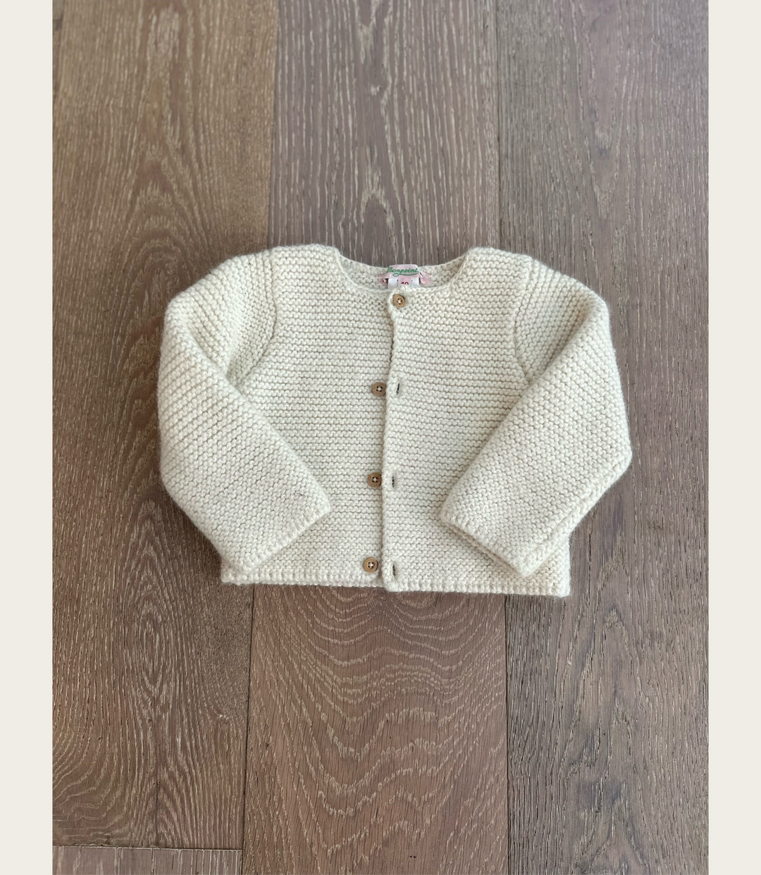 Bonpoint Alpaca Cream Cardigan (18 Months)